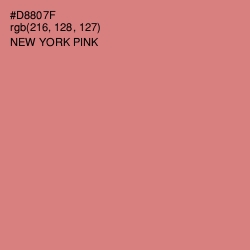 #D8807F - New York Pink Color Image
